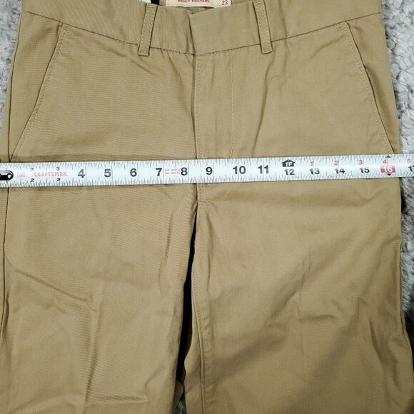 Levi's Baggy Trouser Pants Khaki Tan Twill Loose Y2K Trousers Women's Size 23x31 - Picture 11 of 11